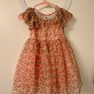 Boden Pink Floral Kids Dress